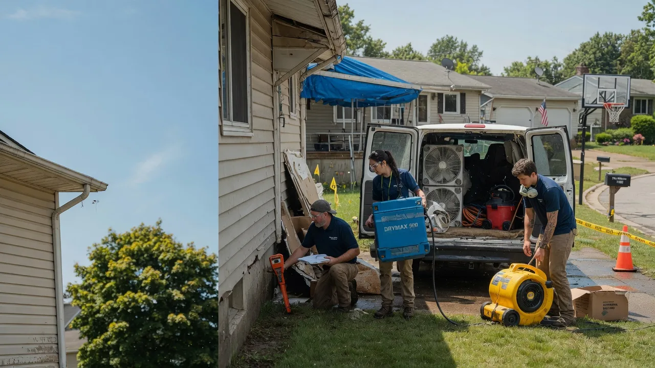 Ceiling Leak Cleanup in Rossburg, OH near me